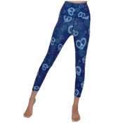Wholesale - S-XL BLUE PEACE AND BLISS PRINTED YOGA PANTS C/P 72